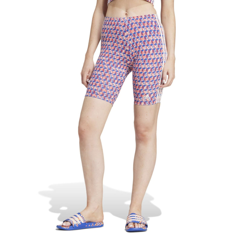 Short Adidas Biker Farm Rio Feminino