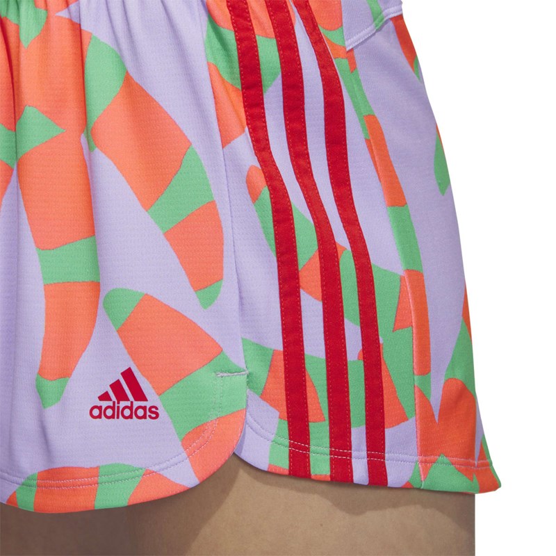 Short Adidas Pace 3 Stripes Knit Feminino