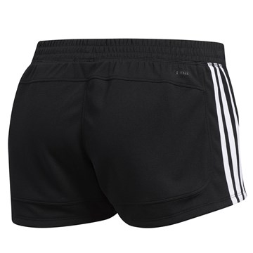 Short Adidas Malha Pacer 3 Stripes Feminino - Preto
