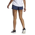 Short Adidas Pacer 3 Barras Logo Feminino - Marinho