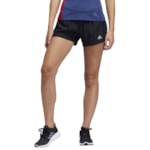 Short Adidas Run It 3 Stripes Feminino - Preto