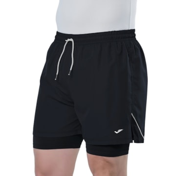 Short Elite Duplo Running Masculino