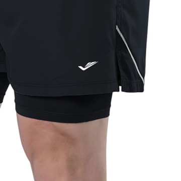 Short Elite Duplo Running Masculino