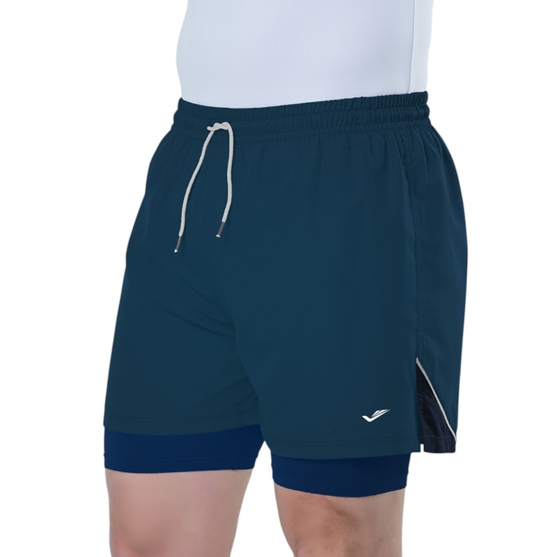 Short Elite Duplo Running Masculino