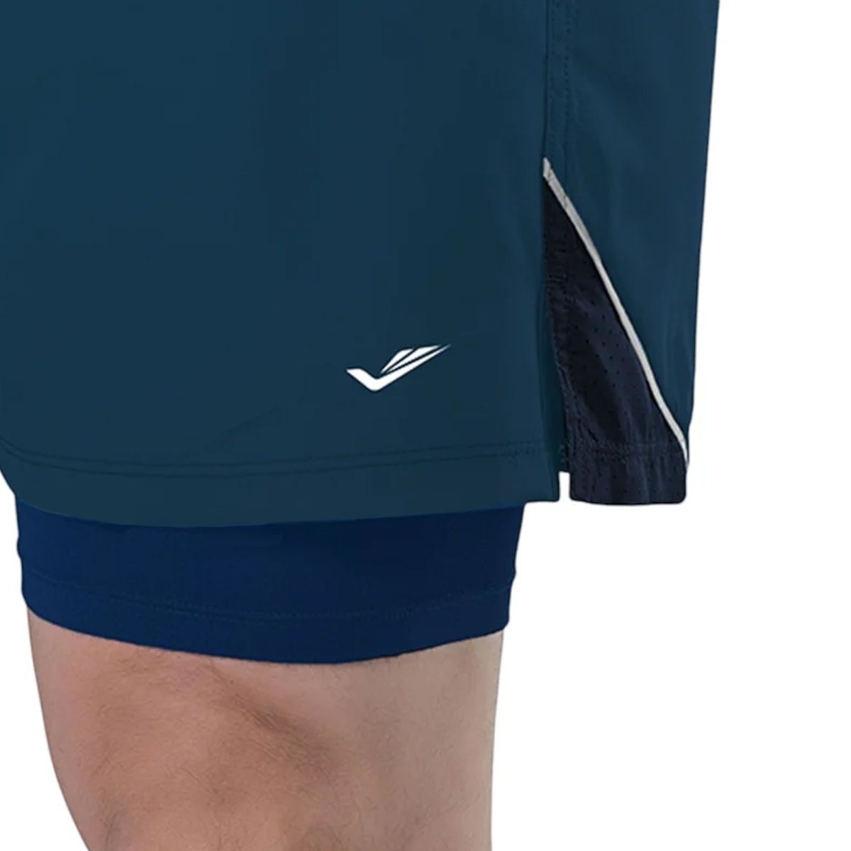 Short Elite Duplo Running Plus Size Masculino