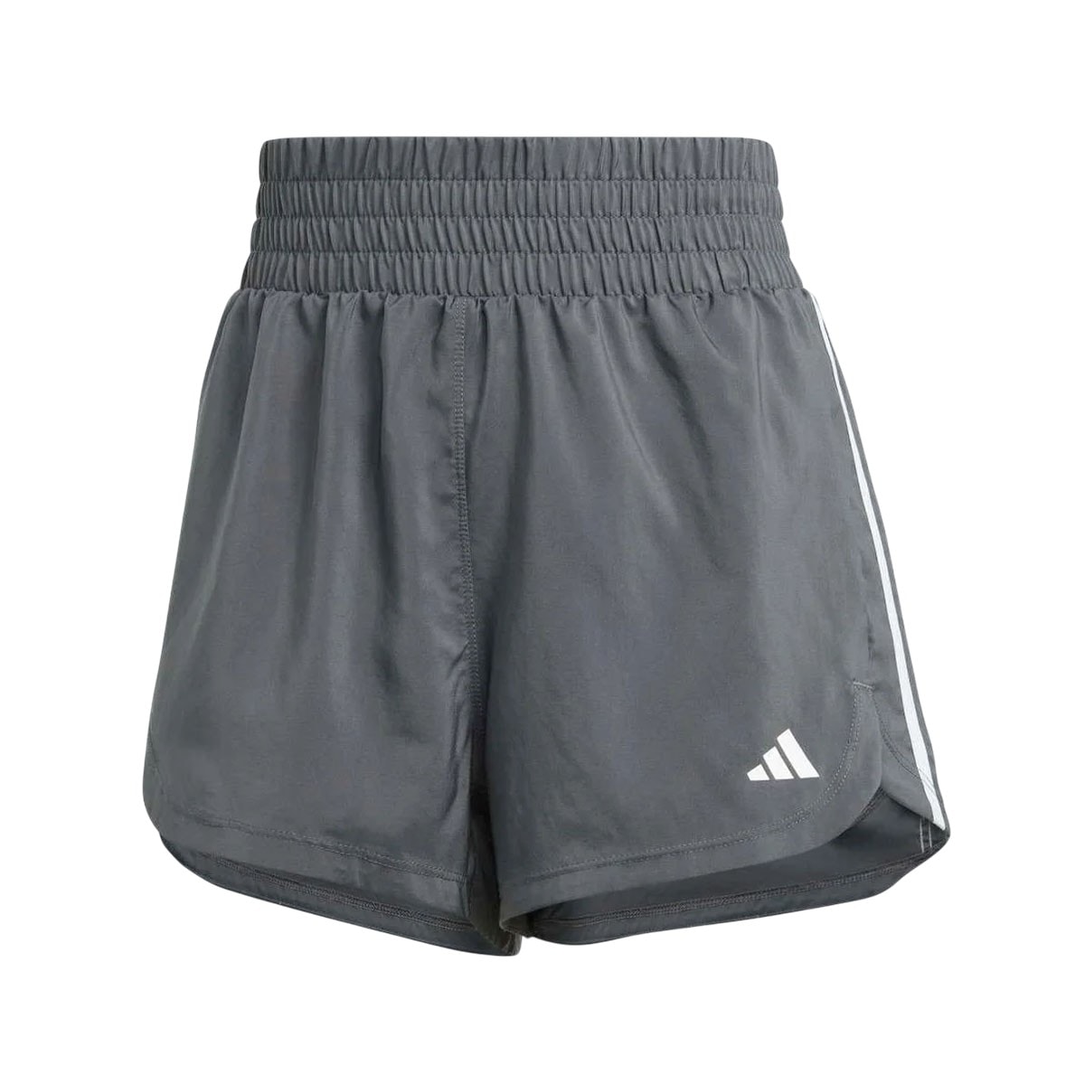 アディダス レディース トレーニングショーツ adidas Women's 3-Stripes Pacer Woven Shorts - Magic Grey Shorts Adidas Pacer 3 Stripes Feminino