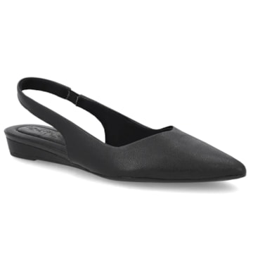 Slingback Usaflex Salto Anabela Feminino