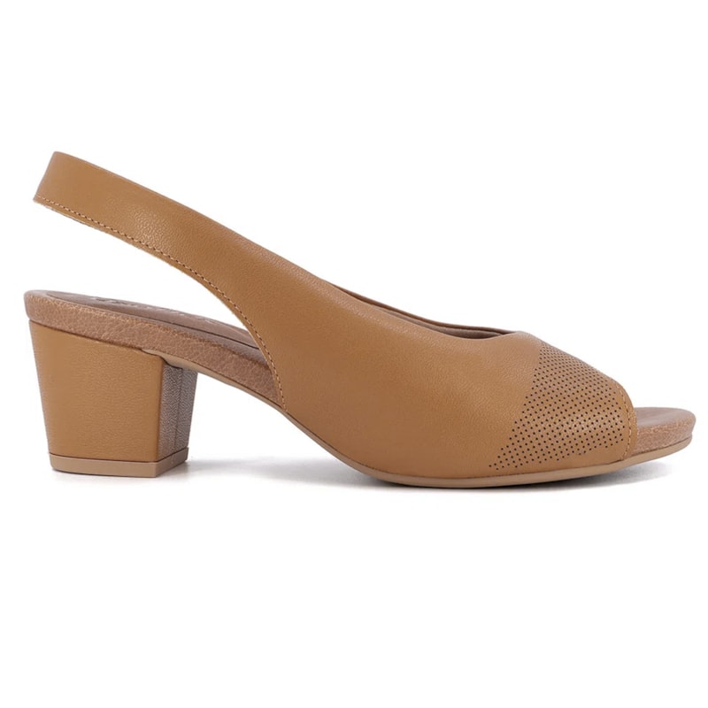 Slingback Usaflex Salto Bloco Feminina