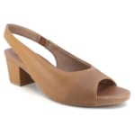 Slingback Usaflex Salto Bloco Feminina