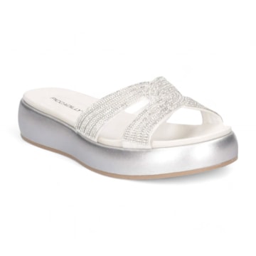 Tamanco Piccadilly Sol Strass Feminino