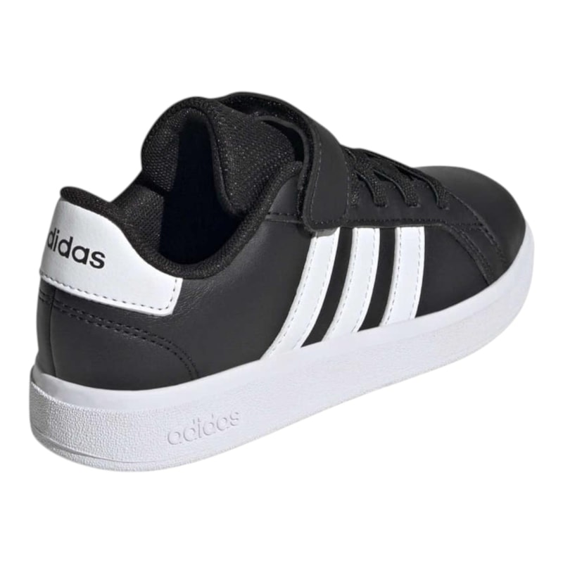 Grand Court Adidas Feminino Preto Elastico Grand Court Adidas