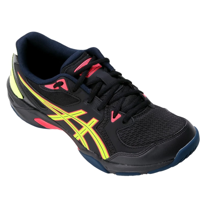 Tênis Asics Gel-Rocket 10 Masculino - Preto e Amarelo Tênis Asics Gel-Rocket 10 Masculino - Preto e Amarelo