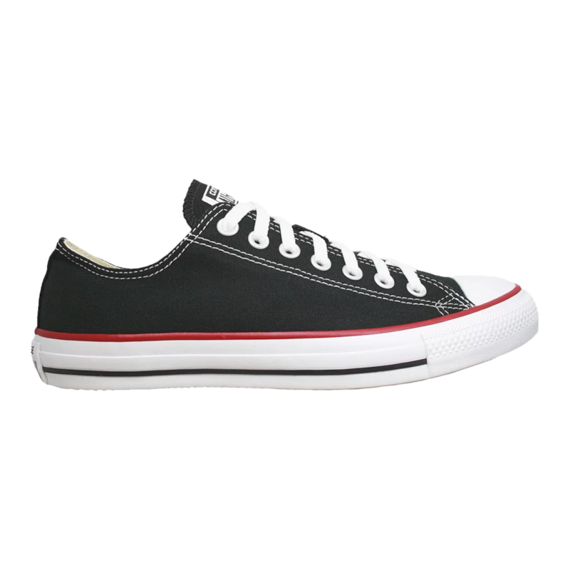 Tênis Converse All Star Chuck Taylor As Core Ox Preto Vermelho CT00010007 Tênis Converse All Star Chuck Taylor As Core Ox Preto Vermelho CT00010007
