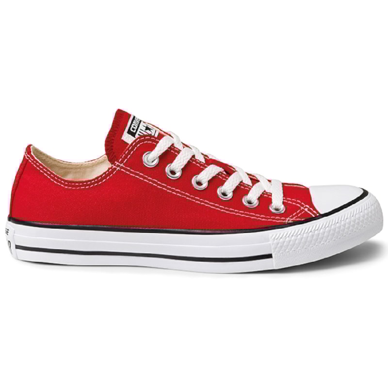 Tênis Converse All Star Chuck Taylor As Core Ox Vermelho Preto CT00010004 Tênis Converse All Star Chuck Taylor As Core Ox Vermelho Preto CT00010004