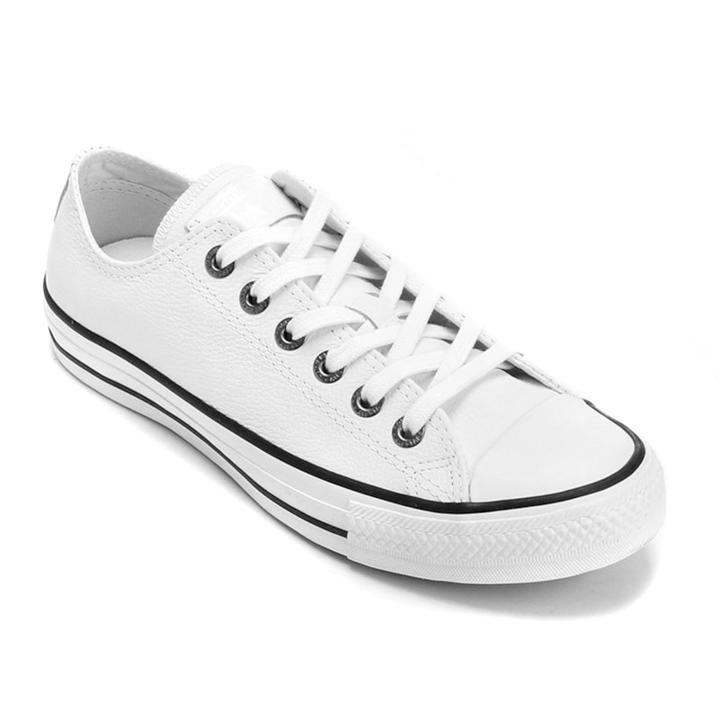 Tênis Converse All Star Chuck Taylor European OX Branco Preto CT04480001