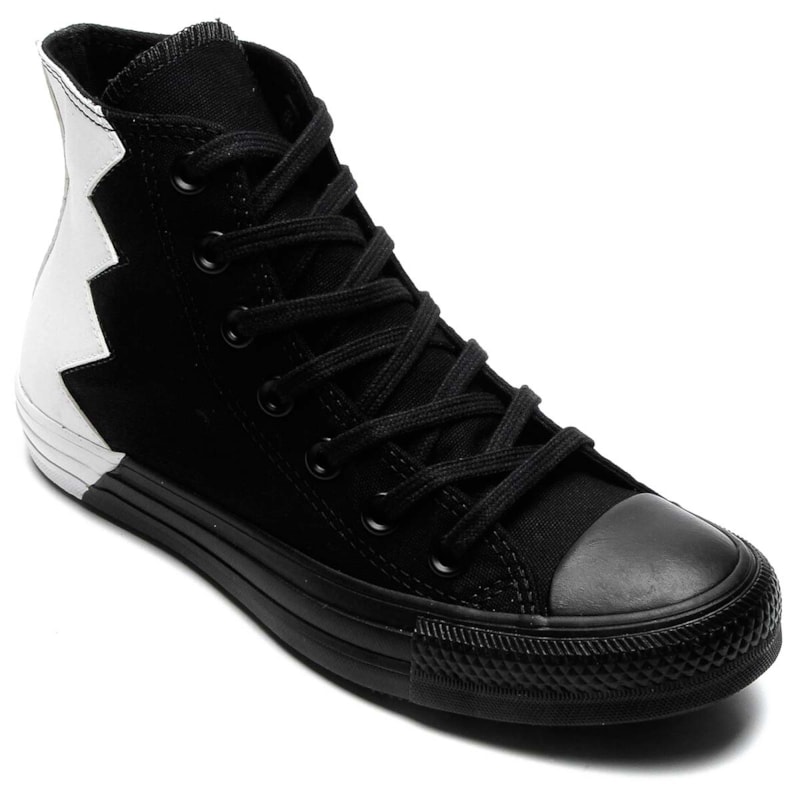 Tênis Converse All Star Chuck Taylor HI Preto Branco CT12300001