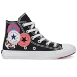 Tênis Converse All Star Chuck Taylor Kids HI Preto Branco CK08180001