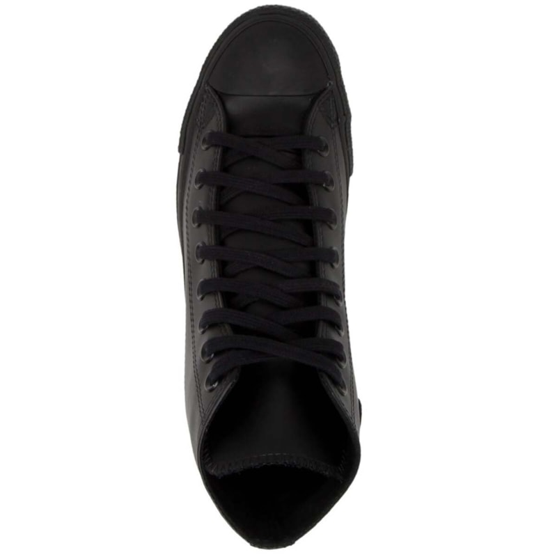 Tênis Converse Chuck Taylor All Star Monochrome Leather Hi Preto Preto  CT08250002