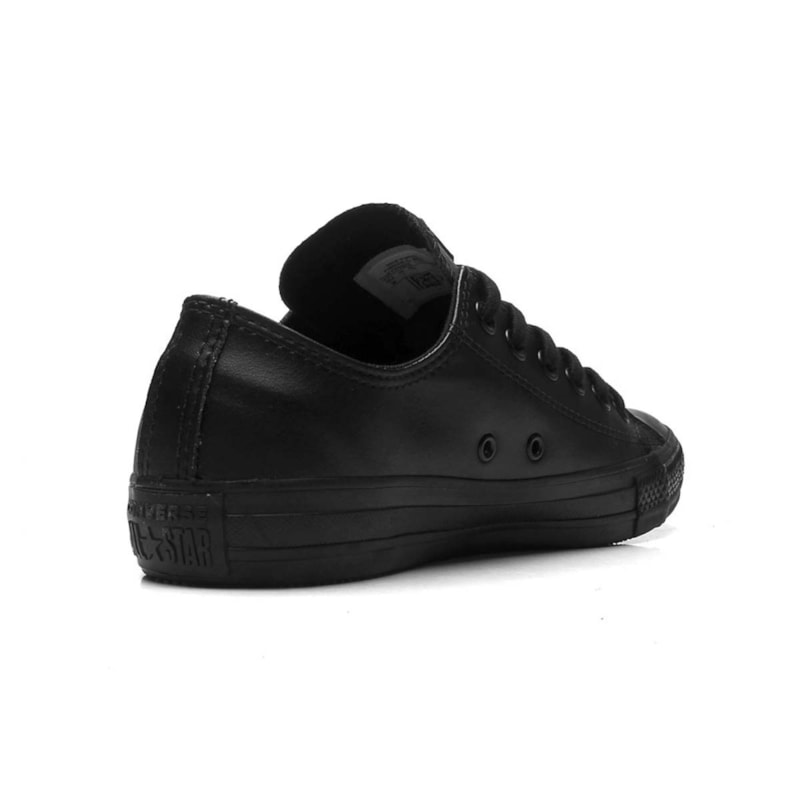 Tênis Converse Chuck Taylor All Star Monochrome Leather Hi Preto Preto  CT08250002