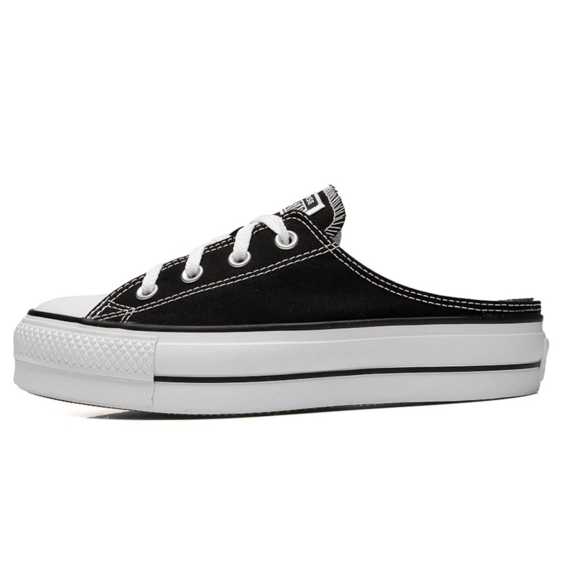 Tênis converse all star chuck taylor mule platform lift preto