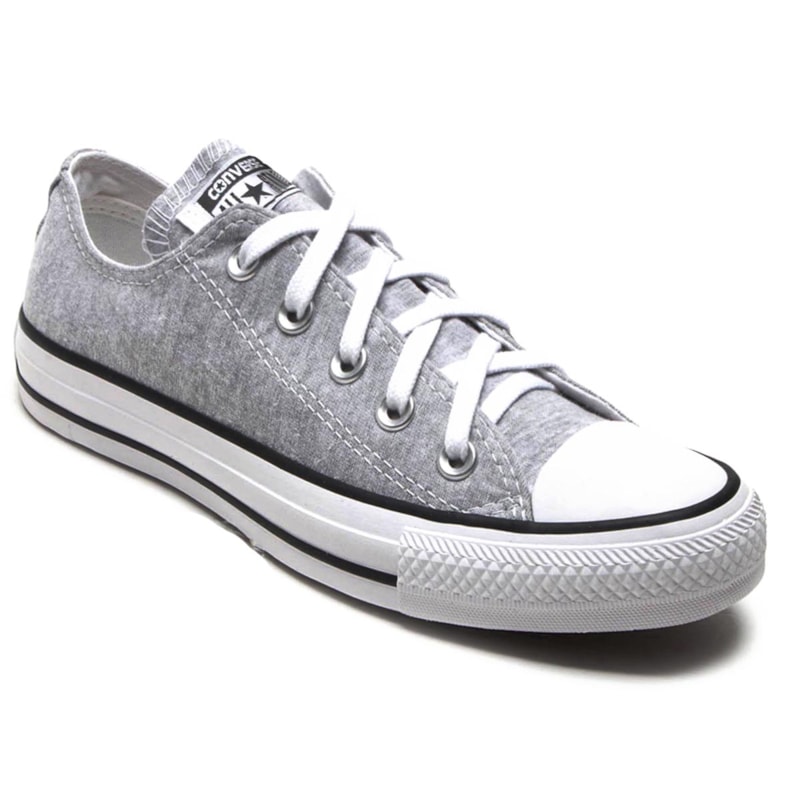Tênis Converse All Star Chuck Taylor Ox Aço Branco CT04850002 Tênis Converse All Star Chuck Taylor Ox Aço Branco CT04850002