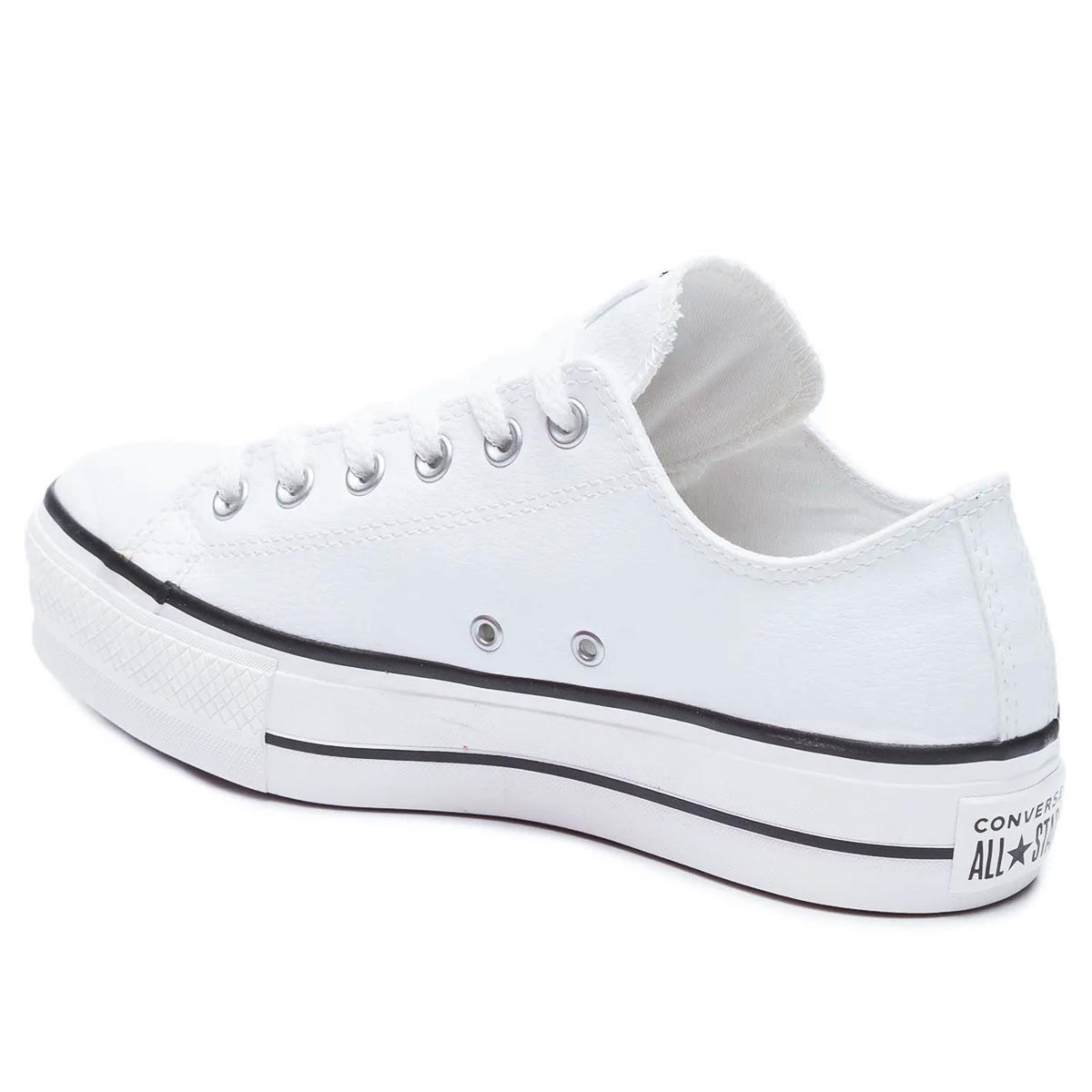 tênis converse chuck taylor all star platform lift ox branco preto ct09830001