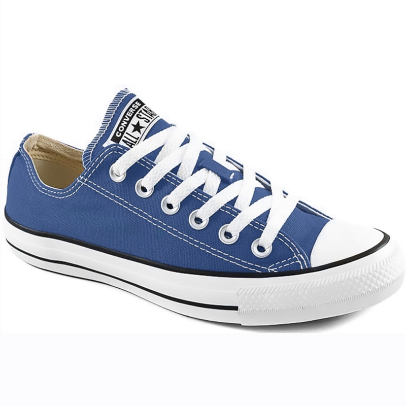 Tênis Converse All Star Chuck Taylor Seasonal OX Azul Escuro CT04200049 Tênis Converse All Star Chuck Taylor Seasonal OX Azul Escuro CT04200049