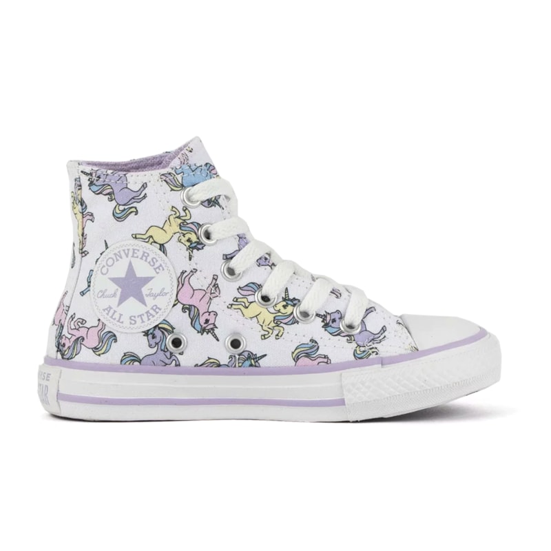 Tênis Converse All Star Chuck Taylor Unicorns Hi Kids