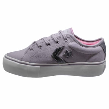 Tênis Converse All Star Star Replay Platform OX Cinza Ametista CO02920002