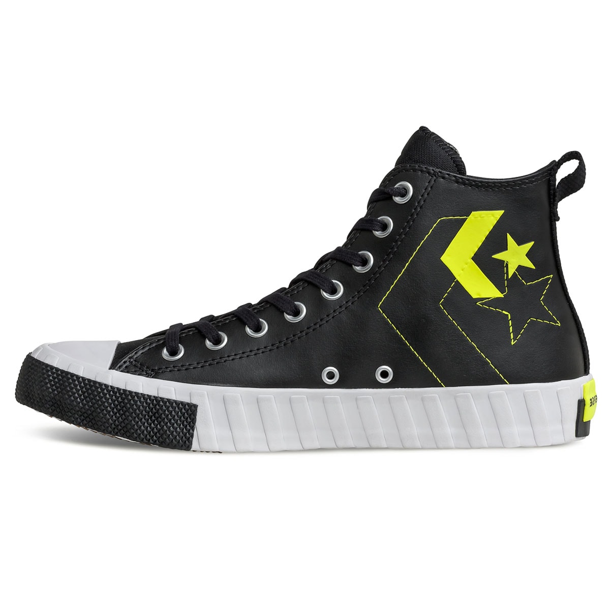 Tenis Converse UNT1TL3D HI Preto Verde Limao CT14540001 EsporteLegal