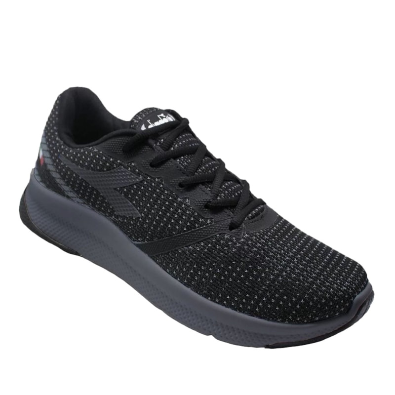 Tênis Diadora Axion Masculino - Preto e Grafite Tênis Diadora Axion Masculino - Preto e Grafite