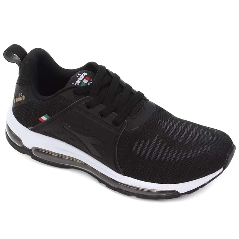 Tênis Diadora Contain Masculino - Preto e Dourado Tênis Diadora Contain Masculino - Preto e Dourado