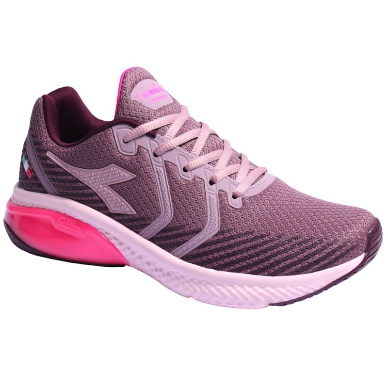 Tênis Diadora Fluid Feminino - Lilás e Rosa Tênis Diadora Fluid Feminino - Lilás e Rosa