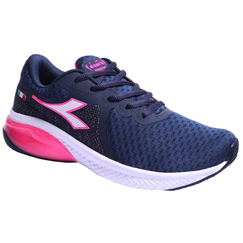 Tênis Diadora Zephyr Feminino - Marinho e Rosa Tênis Diadora Zephyr Feminino - Marinho e Rosa