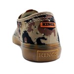 Tênis Kings Sneakers Oxford 3004 Camuflado Bege