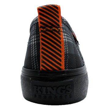 Tênis Kings Sneakers Oxford Resinado 3007 Xadrez Preto