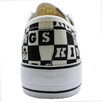 Tênis Kings Sneakers Oxford Resinado 3008 Preto Branco