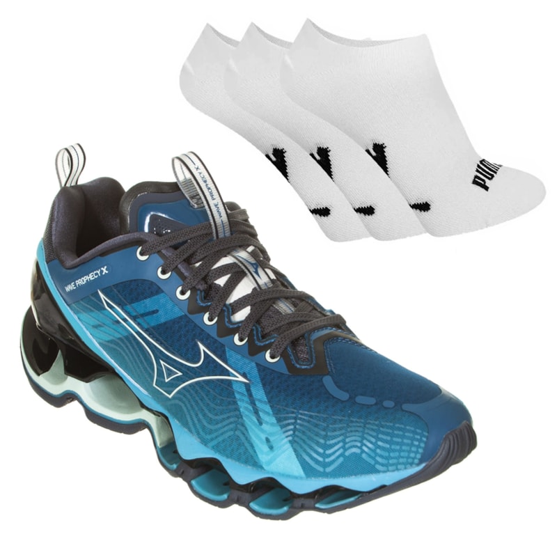 Tênis Mizuno Wave Prophecy X Masculino Pares de Meia