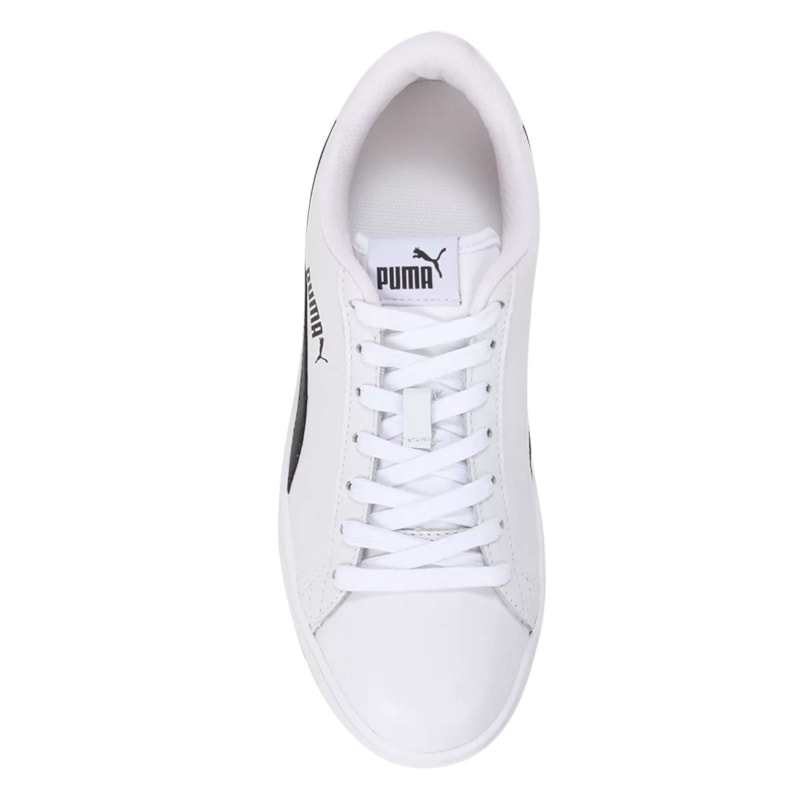 Tênis Puma Smash V3 L BDP Feminino - Branco e Preto - EsporteLegal