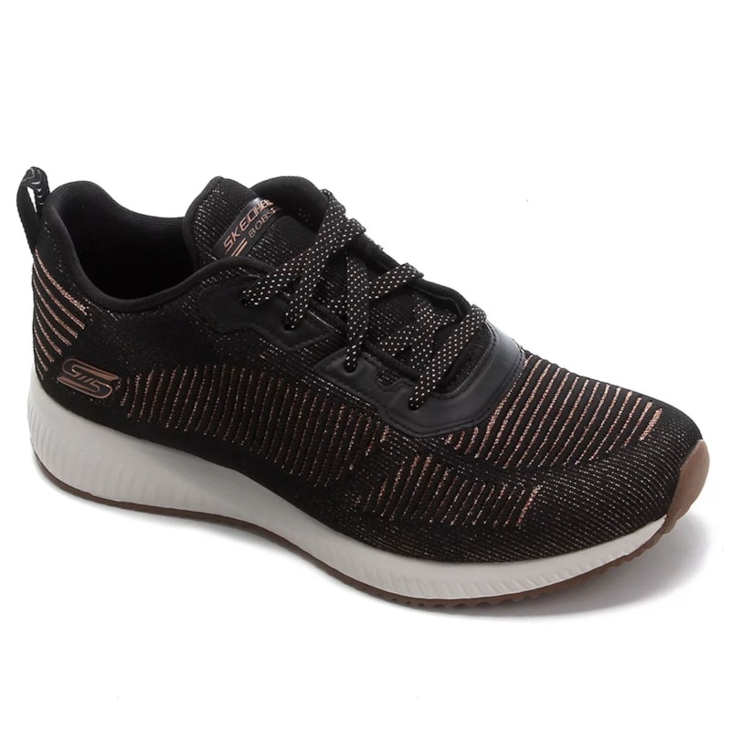 Tênis Skechers Bobs Squad Glam League Feminino - Preto Tênis Skechers Bobs Squad Glam League Feminino - Preto