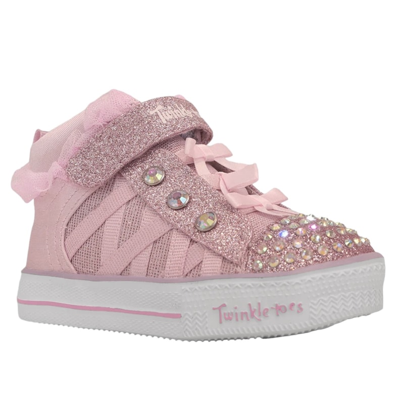 Tênis Skechers S Lights Shuffle Lites Adore A Ball Infantil