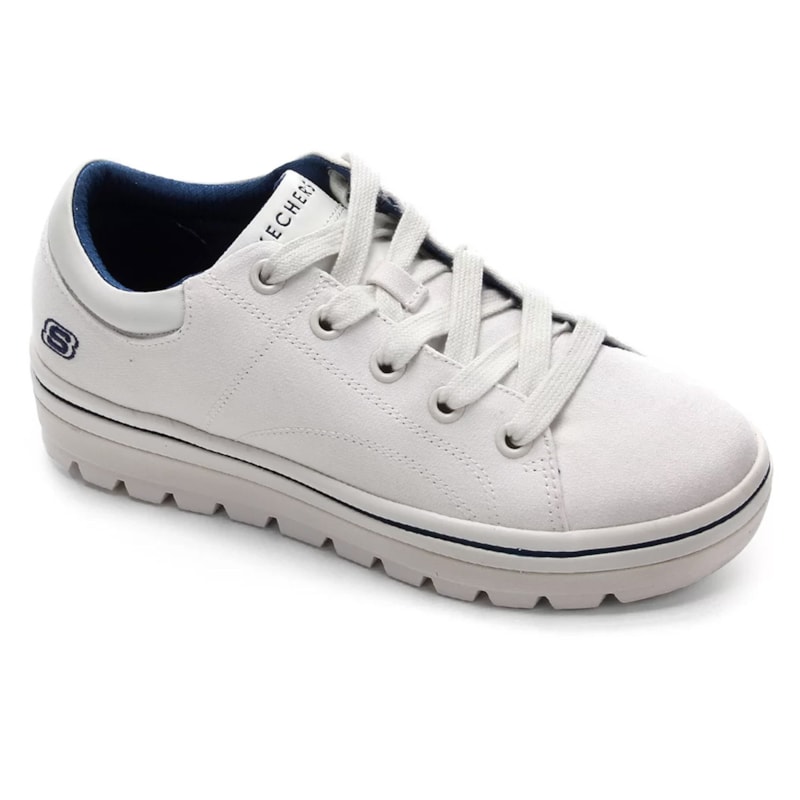 Tênis Skechers Street Cleat Bring It Back Feminino - Branco Tênis Skechers Street Cleat Bring It Back Feminino - Branco