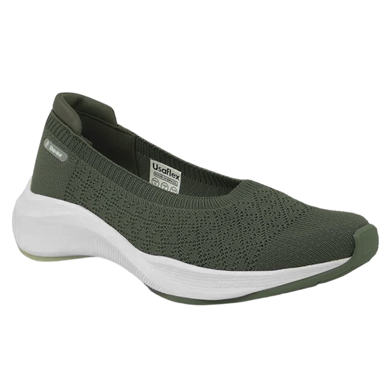 Tênis Usaflex Slip On Tricot Feminino