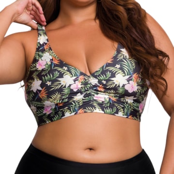 Top Biquíni Selene Regata Plus Size Feminino