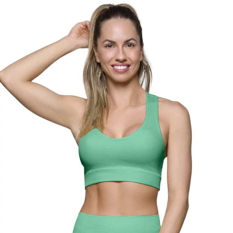 Top Canelado Selene Sem Costura Feminino